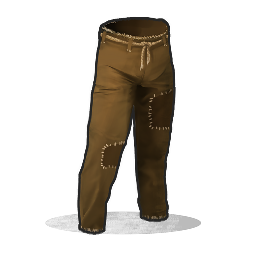 burlap trousers